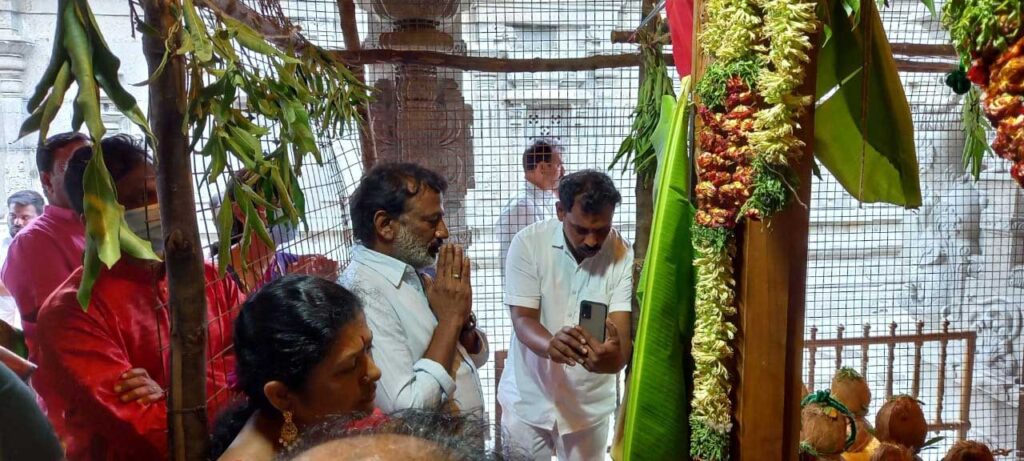 Puranapanda Srinivas, Sai Korrapati at Yadadri temple Pavithrotsavam